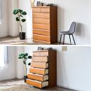 タンス&nbsp;チェスト&nbsp;幅90cm&nbsp;ハイチェスト&nbsp;桐&nbsp;整理タンス&nbsp;衣類収納&nbsp;6段チェストスライドレール&nbsp;箱組&nbsp;大川&nbsp;家具