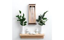 MIYA&nbsp;［高さ38cm］国産ひのき&nbsp;御札立て&nbsp;1体用&nbsp;壁掛け&nbsp;自立&nbsp;木製&nbsp;神棚&nbsp;お守り&nbsp;宮型&nbsp;省スペース&nbsp;ミニ神棚