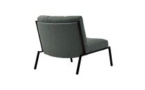 ラウンジチェア&nbsp;ISLE（フレームブラウン）LSE-GN_04364　【グリーン】