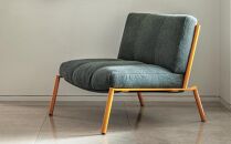 ラウンジチェア&nbsp;ISLE（フレームグリーン）LSE-IV_04370　【アイボリー】