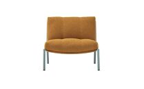 ラウンジチェア&nbsp;ISLE（フレームグリーン）LSE-MYL_04372　【マスタードイエロー】