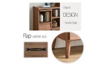 脚14cmお掃除楽々！チェスト&nbsp;北欧&nbsp;完成品&nbsp;大容量&nbsp;タンス&nbsp;幅72cm&nbsp;高さ78&nbsp;奥行40&nbsp;整理棚&nbsp;洋服&nbsp;本&nbsp;book&nbsp;ブック&nbsp;タンス&nbsp;たんす&nbsp;日本製&nbsp;国産&nbsp;お掃除ロボット可&nbsp;高品質&nbsp;引き出し&nbsp;小物&nbsp;見せる棚&nbsp;living&nbsp;リビング&nbsp;アンティーク&nbsp;完成品&nbsp;おしゃれ&nbsp;木製&nbsp;収納&nbsp;脚付き&nbsp;家具&nbsp;インテリア&nbsp;大川&nbsp;大川家具&nbsp;W72フラップキャビネット&nbsp;WN&nbsp;ウォールナット色