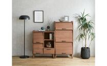 脚14cmお掃除楽々！チェスト&nbsp;北欧&nbsp;完成品&nbsp;大容量&nbsp;タンス&nbsp;3段&nbsp;幅60cm&nbsp;高さ60&nbsp;奥行40&nbsp;高さ126cm&nbsp;整理棚&nbsp;洋服&nbsp;本&nbsp;book&nbsp;ブック&nbsp;タンス&nbsp;たんす&nbsp;日本製&nbsp;国産&nbsp;お掃除ロボット可&nbsp;高品質&nbsp;引き出し&nbsp;小物&nbsp;見せる棚&nbsp;living&nbsp;リビング&nbsp;アンティーク&nbsp;完成品&nbsp;おしゃれ&nbsp;木製&nbsp;収納&nbsp;脚付き&nbsp;家具&nbsp;インテリア&nbsp;大川&nbsp;大川家具&nbsp;W60-3&nbsp;フラップキャビネット&nbsp;WN&nbsp;ウォールナット色