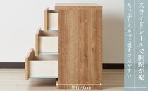 80cm幅3段(奥浅タイプ40cm)&nbsp;&nbsp;押し入れ&nbsp;収納&nbsp;キャスター&nbsp;収納&nbsp;引き出し&nbsp;棚&nbsp;収納棚&nbsp;おしゃれ&nbsp;幅80cm&nbsp;奥行40cm&nbsp;高さ67cm&nbsp;スフレ(ナチュラル)