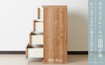 60cm幅4段(奥浅タイプ40cm)&nbsp;&nbsp;押し入れ&nbsp;収納&nbsp;キャスター&nbsp;収納&nbsp;引き出し&nbsp;棚&nbsp;収納棚&nbsp;おしゃれ&nbsp;幅60cm&nbsp;奥行40cm&nbsp;高さ86cm&nbsp;スフレ(ナチュラル)