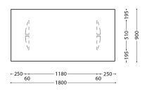 木製ダイニングテーブル TAVOLO NAVEes 幅180cm【arflexーアルフレックスー】_グレー_04430
