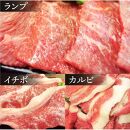 しゃぶまる特製 国産牛入りランプ&イチボ&カルビ 希少部位 MIX焼肉1kg(500g×2) 秘伝のタレ漬け