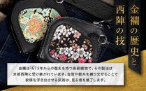 【デグナー】花山レザーコインケース[W-85K]（京桜-ブラック）［&nbsp;京都&nbsp;バイクギア&nbsp;ケース&nbsp;人気&nbsp;おすすめ&nbsp;革&nbsp;レザー&nbsp;ツーリング&nbsp;ライダー&nbsp;バイカー&nbsp;バイク&nbsp;ブランド&nbsp;メーカー&nbsp;ギア&nbsp;パーツ&nbsp;］