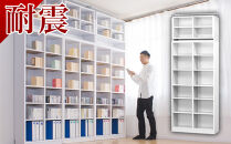 シェルフ9018 ＋ 突っ張り耐震 上置き セット ホワイト aku100446992