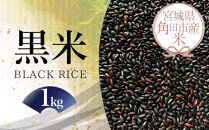 令和6年産 米 黒米（BLACK RICE） 1kg お米 こめ ご飯 ごはん 国産 お取り寄せ 人気 おすすめ 食品 宮城