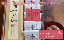焼きまんじゅう（梅天神）5つ&nbsp;カステラ1本&nbsp;セット