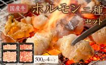 国産牛　ホルモン二種セット2000g