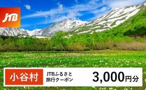  [小谷村]JTBふるさと旅行クーポン(Eメール発行)(3,000円分)