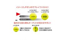 ゴルフボール KIRA BOON【三角イエロー】1ダース 高反発 中高弾道 超反発 kasco キャスコ株式会社