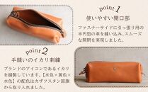 大容量ＢＯＸペンケース Mサイズ 【レッド】 博多革工房 Japlish | ジャプリッシュ