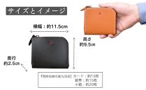 【革工房Japlish】スマートで大容量のマチ有L字型財布【グリーン】職人自ら愛用中で機能性を実感＜福岡市の本革製品＞