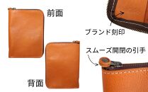 【革工房Japlish】ファスナー式で安心の文庫本カバー【レッド】バッグの中で本を守る構造＜福岡市の本革製品＞