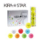 ゴルフ ボール カラーボール KIRA STAR 12球入 1ダース【カラー ：ホワイト】キャスコ KASCO 高弾道 ユニセックス 初心者 かわいい 2ピース 1コア 1カバー 見える ソフト ヘッドスピード さぬき市