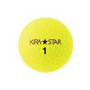 ゴルフ ボール カラーボール KIRA STAR 12球入 1ダース【カラー ：イエロー】キャスコ KASCO 高弾道 ユニセックス 初心者 かわいい 2ピース 1コア 1カバー 見える ソフト ヘッドスピード さぬき市