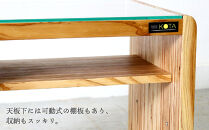 サイドテーブル 杉 ガラス 北海道 KOTA インテリア 手作り 家具職人 テーブル モダン 家具 家具 家具 家具 家具 家具