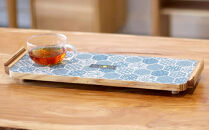 カフェトレー　小（和柄ブルーまたは和柄レッド） 杉  北海道 KOTA インテリア 手作り 家具職人  モダン 家具 家具 家具 家具 家具 家具