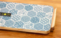 カフェトレー　小（和柄ブルーまたは和柄レッド） 杉  北海道 KOTA インテリア 手作り 家具職人  モダン 家具 家具 家具 家具 家具 家具