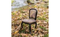 【ホワイト（本体）×&nbsp;ゴールド（クッション）】松永工房&nbsp;Petit.&nbsp;Continue&nbsp;プティ・チェア&nbsp;ミニチュア家具&nbsp;1／3家具&nbsp;ドール家具&nbsp;ドール&nbsp;40～60センチ対応&nbsp;&nbsp;インテリア&nbsp;アンティーク家具&nbsp;木製&nbsp;椅子&nbsp;チェア&nbsp;ねこ脚&nbsp;&nbsp;プティ・ドゥ・カンティーニュ