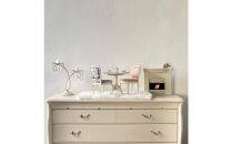 【ホワイト（本体）×&nbsp;ゴールド（クッション）】松永工房&nbsp;Petit.&nbsp;Continue&nbsp;プティ・チェア&nbsp;ミニチュア家具&nbsp;1／3家具&nbsp;ドール家具&nbsp;ドール&nbsp;40～60センチ対応&nbsp;&nbsp;インテリア&nbsp;アンティーク家具&nbsp;木製&nbsp;椅子&nbsp;チェア&nbsp;ねこ脚&nbsp;&nbsp;プティ・ドゥ・カンティーニュ