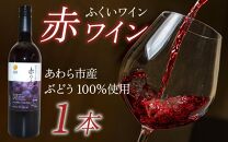 【福井県あわら市産】ふくいワイン【赤】 1本 / ワイン ワイナリー 赤ワイン ライトボディ ぶどう 葡萄 ふくいワイン ブランド フルーティー なめらか 人気 おすすめ プレゼント 贈り物 福井県 あわら市