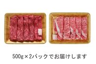 一頭買い 神戸牛 霜降り肩ロース+プレミアム赤身 すき焼きセット 1kg 【神戸キングミート】