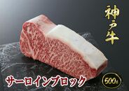 A5等級神戸牛（神戸ビーフ）ブロック肉 サーロイン 500ｇ［神戸牛専門店 神戸ぐりる工房］