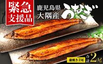 【緊急支援品】鹿児島県大隅産　千歳鰻の蒲焼き2尾セット（1尾110g～130g）