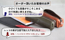 スマートな最小ＢＯＸペンケースXS 【レッド】 博多革工房 Japlish | ジャプリッシュ