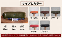 スマートな最小ＢＯＸペンケースXS 【ブラック】 博多革工房 Japlish | ジャプリッシュ