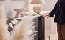 サイドボード&nbsp;180cm&nbsp;リスボン&nbsp;グラスグレー(GGY)×マーブルホワイト&nbsp;【モーブル／大川家具】