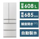 三菱電機　冷蔵庫　WZシリーズ　MR-WZ61K-W　2024年モデル　(グランドリネンホワイト/6ドア/観音開き/608L)　【標準設置工事付】【配送不可：沖縄・離島】