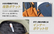 【デグナー】チョークバッグ[W-116A]【ブラウン-ネイビー】［ 京都 八王子 バイクギア バッグ 鞄 かばん 人気 おすすめ 革 レザー ツーリング ライダー バイカー バイク ブランド メーカー ギア パーツ ］