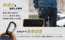 【デグナー】チョークバッグ[W-116A]【ヒッコリー-ブラック】［ 京都 八王子 バイクギア バッグ 鞄 かばん 人気 おすすめ 革 レザー ツーリング ライダー バイカー バイク ブランド メーカー ギア パーツ ］