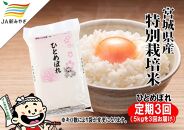 【定期便】元気くん市場ひとめぼれ　5kg×3回【3ヶ月連続でお届け】