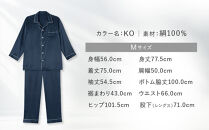 【ワコール/睡眠科学】シルク100％サテン&nbsp;メンズパジャマ＜Mサイズ/KO＞［&nbsp;京都&nbsp;ナイトウエア&nbsp;眠る時間を夢の時間に&nbsp;寝ごこち&nbsp;肌ざわり&nbsp;人気&nbsp;おすすめ&nbsp;快眠&nbsp;睡眠&nbsp;健康&nbsp;寝巻&nbsp;パジャマ&nbsp;ふるさと納税&nbsp;］