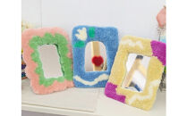 【オーダーメイド】タフティングでつくる世界に1つのオリジナルラグ小物　写真からデザインすることもできます！縦３０ｃｍ×横３０ｃｍ以下の作品