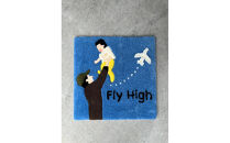 【オーダーメイド】タフティングでつくる世界に1つのオリジナルラグマット　写真からデザインすることもできます！７０ｃｍ×横９０ｃｍ以下の作品