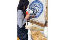 【タフティング体験】タフティングでつくる世界に1つのオリジナルラグマット　小サイズ　縦50cm×横60cm