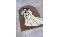 【タフティング体験】タフティングでつくる世界に1つのオリジナルラグマット　大サイズ　縦70cm×横90cm