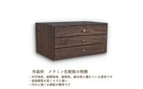 PenChest(Walnut) ペン・万年筆が45本収納できるペンストレージチェスト メラミンウォールナット