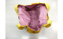 【競走馬調教用ゼッケン使用：ゼッケンバッグ】　トートバッグＬ【3-黄色ゼッケン×黒文字】