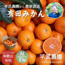 農家直送！有田みかん（2kg&nbsp;Mサイズ&nbsp;秀品）平武農園　～蛍飛ぶ町から旬の便り～