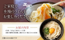 【お歳暮ギフト】讃岐うどん４５食（麺のみ）