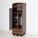 ゲーム機ラックキャスター付き&nbsp;【ブラウン】