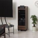 ゲーム機ラックキャスター付き&nbsp;【ブラウン】